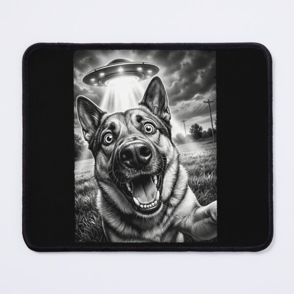 Item preview, Vintage Norwegian Elkhound UFO Alien Dog Mom Dad Lover designed and sold by TerryConnells.
