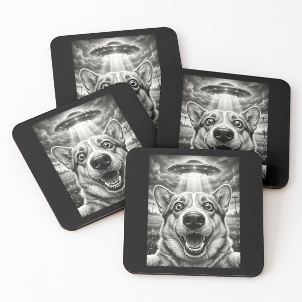 Item preview, Vintage Pembroke Welsh Corgi UFO Alien Dog Mom Dad Lover designed and sold by TerryConnells.