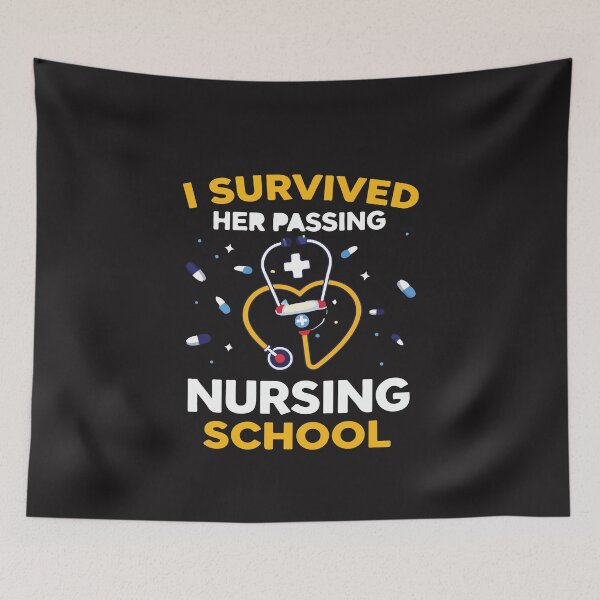 Item preview, I Survived Nursing School Passed RN Graduation Party Funny designed and sold by kiralynstration.