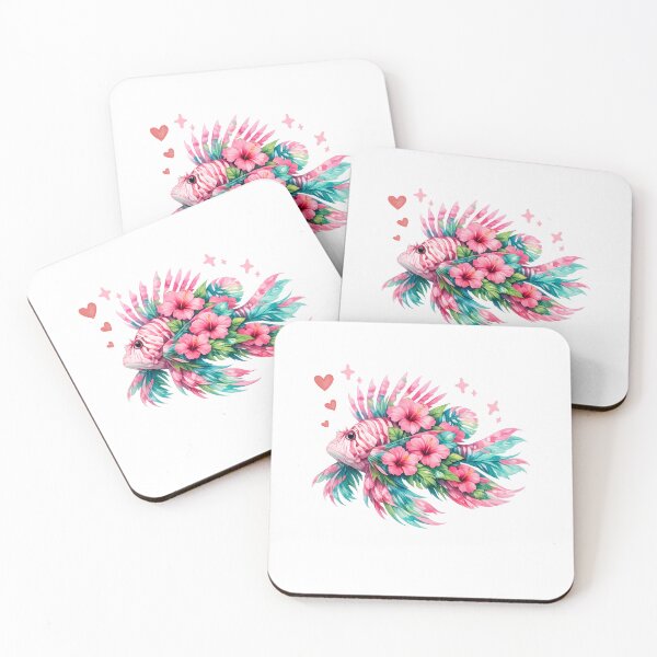Item preview, Lionfish Tropical Floral Ocean Art designed and sold by JessArty ⭐⭐⭐⭐⭐.