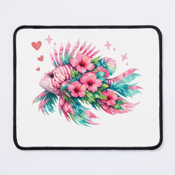 Item preview, Lionfish Tropical Floral Ocean Art designed and sold by JessArty ⭐⭐⭐⭐⭐.