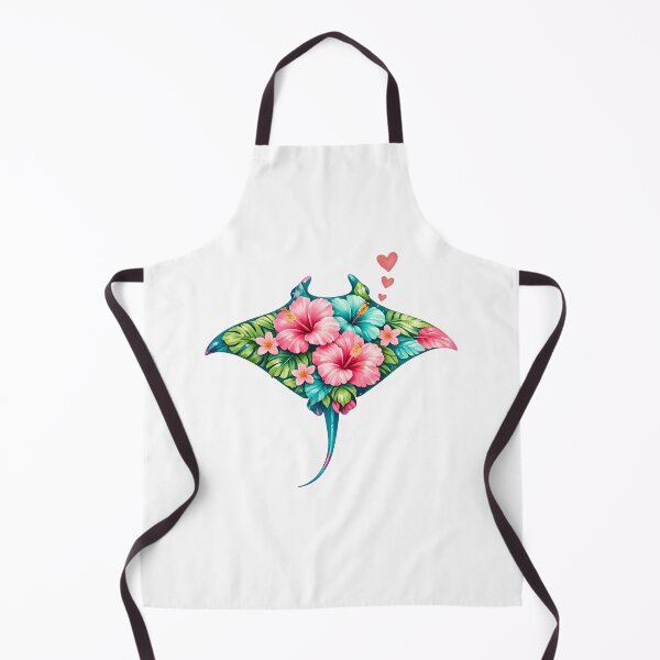 Item preview, Manta Ray Tropical Hibiscus Floral Ocean Art designed and sold by JessArty ⭐⭐⭐⭐⭐.