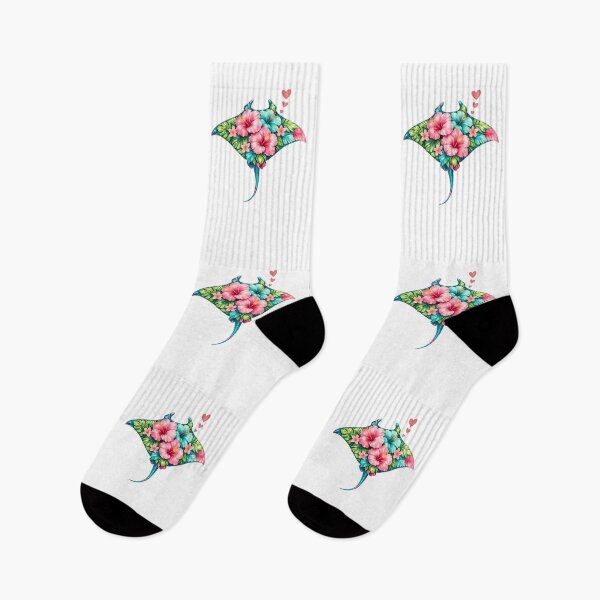 Item preview, Manta Ray Tropical Hibiscus Floral Ocean Art designed and sold by JessArty ⭐⭐⭐⭐⭐.