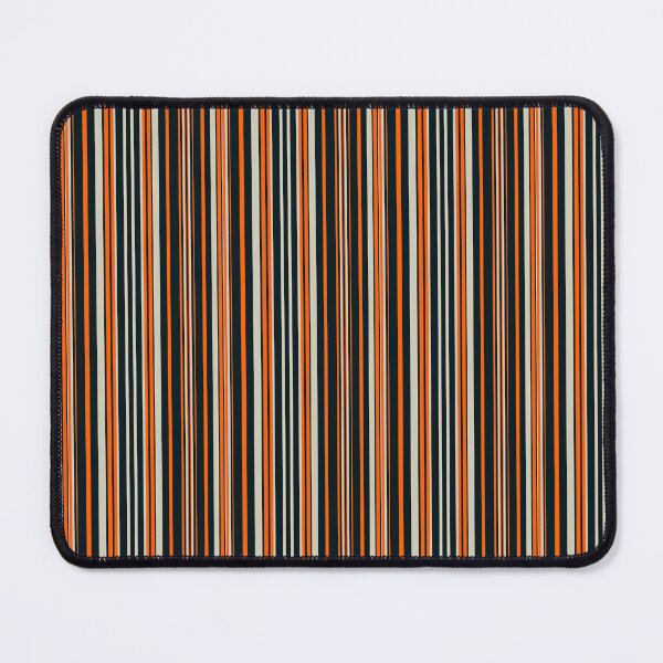 Item preview, Thin vertical stripes pattern black orange pinstripe modern geometric lines designed and sold by WildHugeDot.