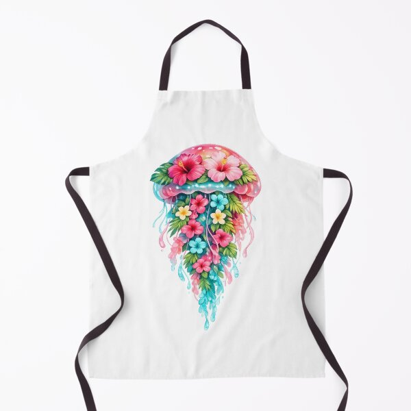 Item preview, Tropical Teal Hibiscus Jellyfish Floral Art designed and sold by JessArty ⭐⭐⭐⭐⭐.