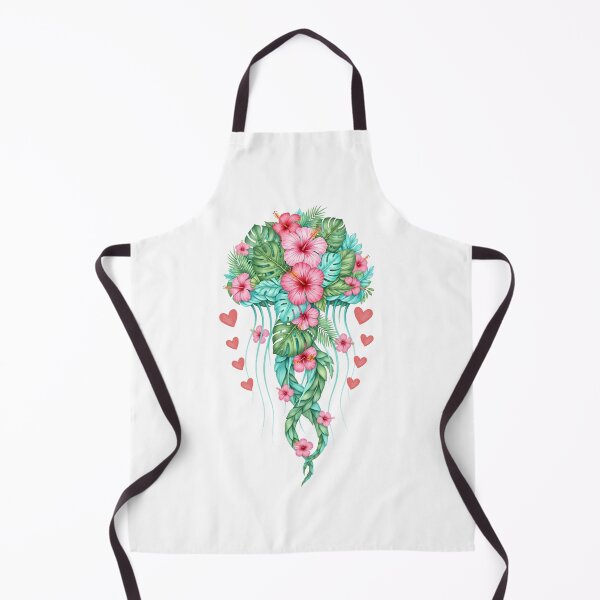 Item preview, Green Tropical Floral Jellyfish Watercolor Print designed and sold by JessArty ⭐⭐⭐⭐⭐.