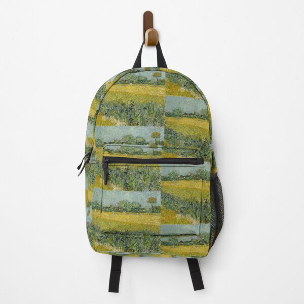 Item preview, Field With Flowers Near Arles by Vincent van Gogh: Post Impressionist Landscape designed and sold by artofuniverse.