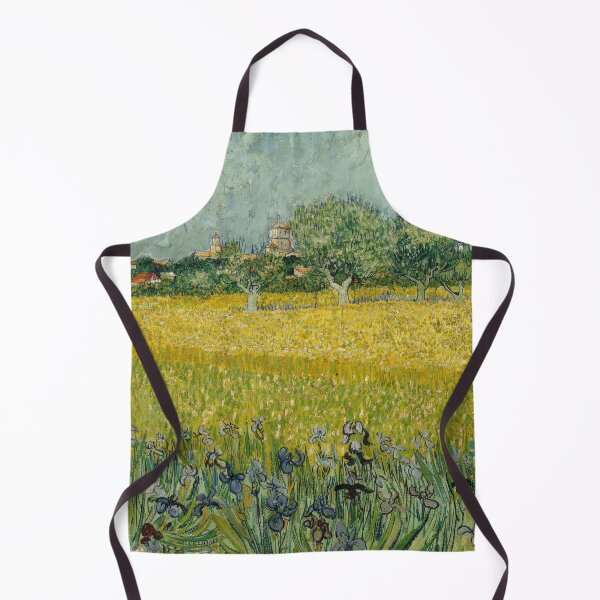 Item preview, Field With Flowers Near Arles by Vincent van Gogh: Post Impressionist Landscape designed and sold by artofuniverse.