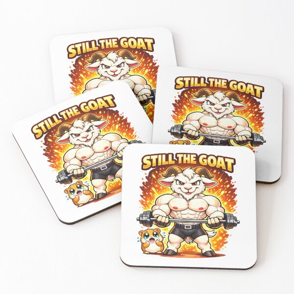 Item preview, Still The GOAT Funny Gym T-Shirt – Cute Strong Goat Meme Workout Design designed and sold by les3cerises.