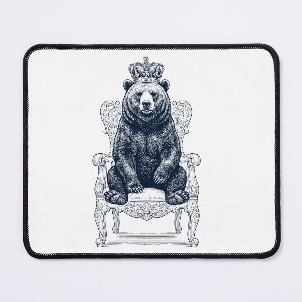 Item preview, Vintage Bear King Crown Funny Animal Lover designed and sold by DoodleTortle.