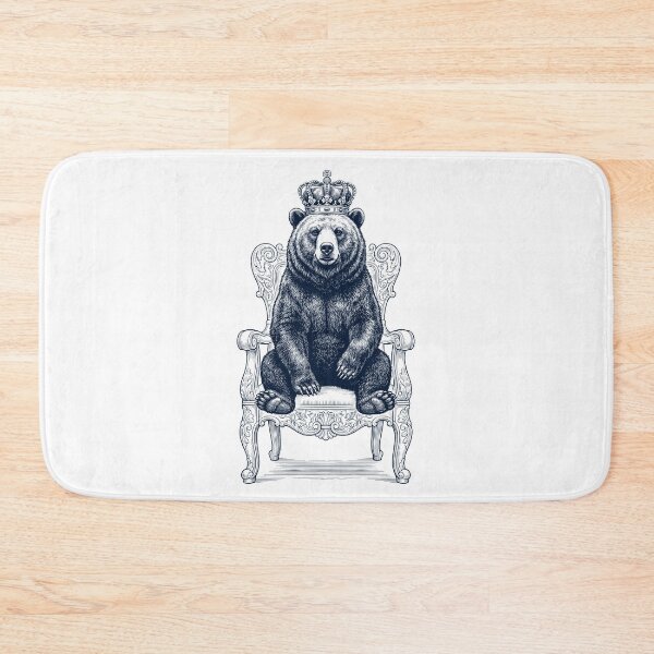 Item preview, Vintage Bear King Crown Funny Animal Lover designed and sold by DoodleTortle.