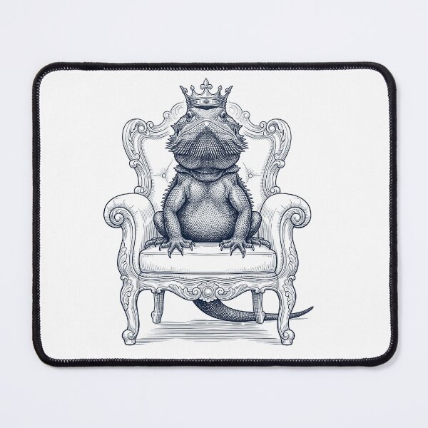 Item preview, Vintage Bearded Dragon King Crown Funny Animal Lover designed and sold by DoodleTortle.