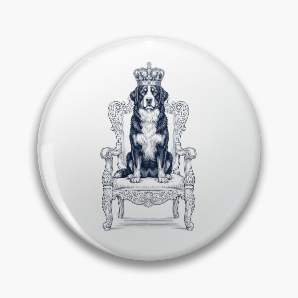 Item preview, Vintage Bernese Mountain Dog King Crown Funny Dog Lover designed and sold by DoodleTortle.
