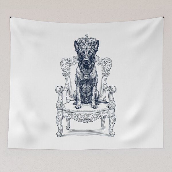 Item preview, Vintage Belgian Malinois King Crown Funny Dog Lover designed and sold by DoodleTortle.