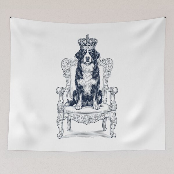 Item preview, Vintage Bernese Mountain Dog King Crown Funny Dog Lover designed and sold by DoodleTortle.