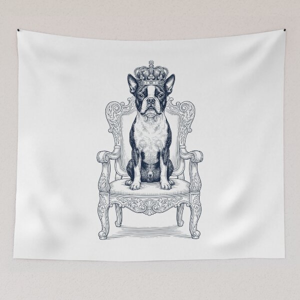 Item preview, Vintage Boston Terrier King Crown Funny Dog Lover designed and sold by DoodleTortle.