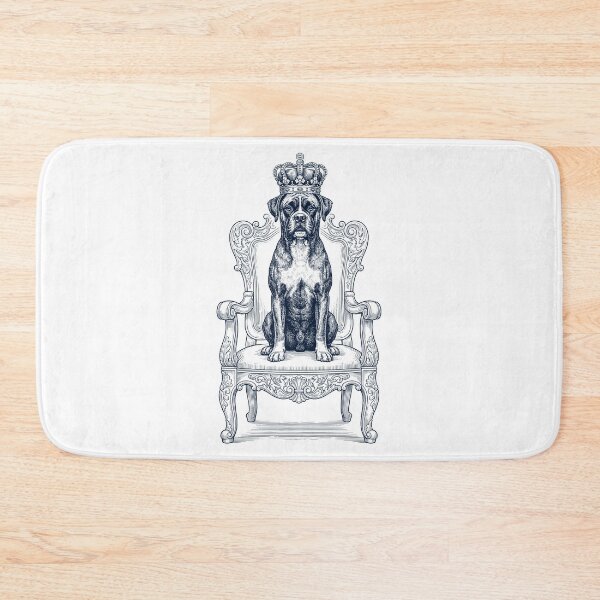 Item preview, Vintage Boxer Dog King Crown Funny Dog Lover designed and sold by DoodleTortle.