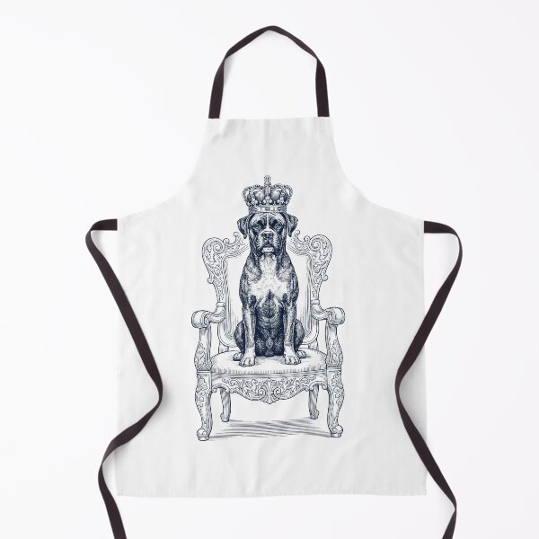 Item preview, Vintage Boxer Dog King Crown Funny Dog Lover designed and sold by DoodleTortle.