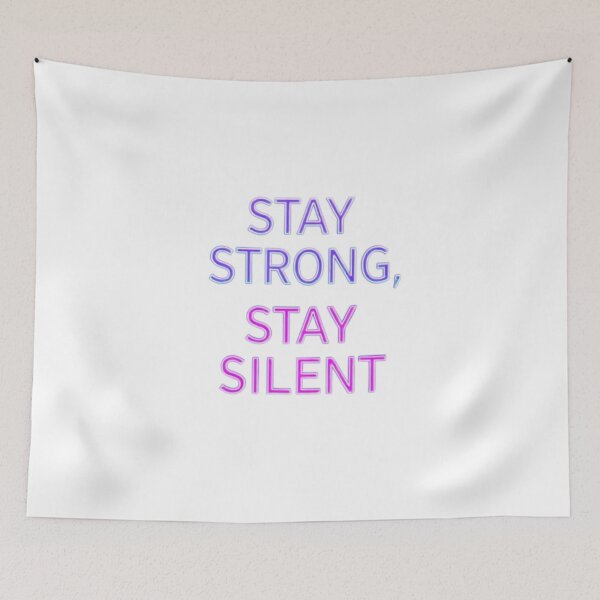 Item preview, Stay Strong Stay Silent – Motivational Minimalist Quote Design designed and sold by 1TruthMatrix.