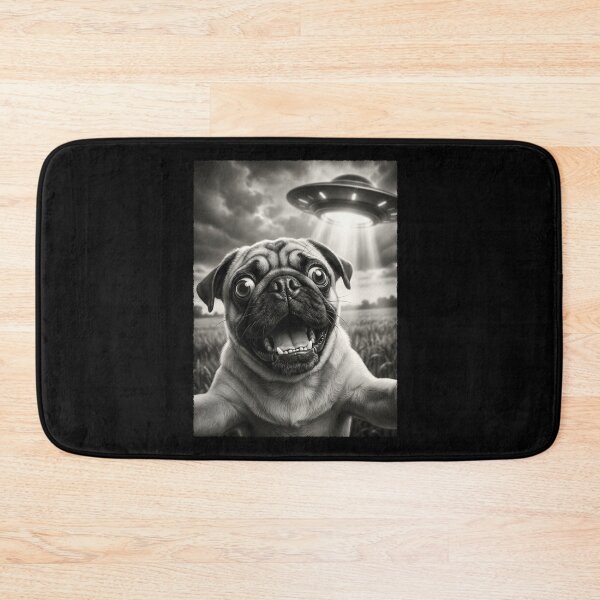 Item preview, Vintage Pug UFO Alien Dog Mom Dad Lover designed and sold by TerryConnells.