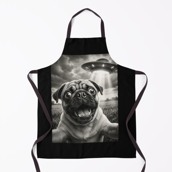 Item preview, Vintage Pug UFO Alien Dog Mom Dad Lover designed and sold by TerryConnells.