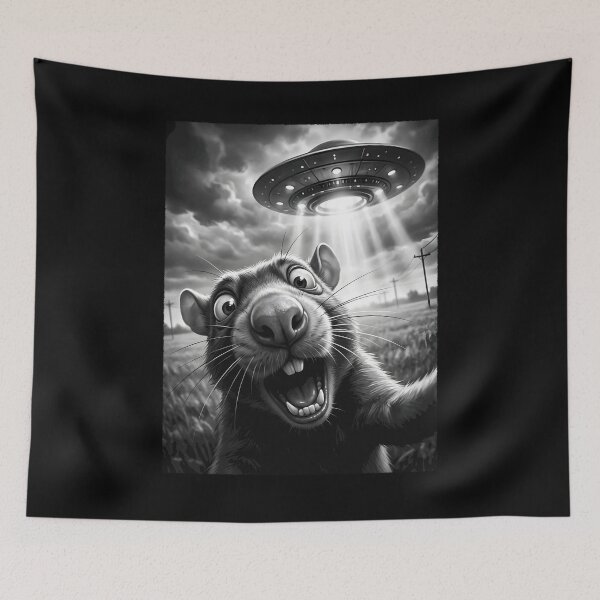 Artikelvorschau, Vintage Rat UFO Alien Tierliebhaber entworfen und verkauft von TerryConnells.