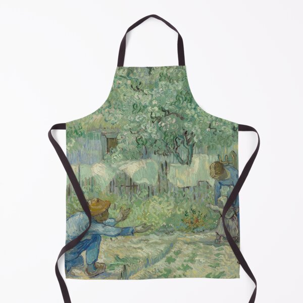 Item preview, First Steps After Millet by Vincent van Gogh: Post Impressionist Family Art Print designed and sold by artofuniverse.
