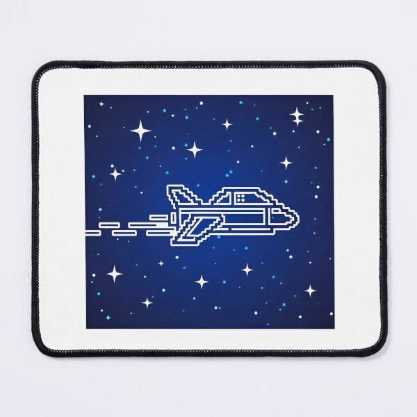Item preview, a futuristic spaceship with a bright flame shooting through the stars designed and sold by VerizalShop.
