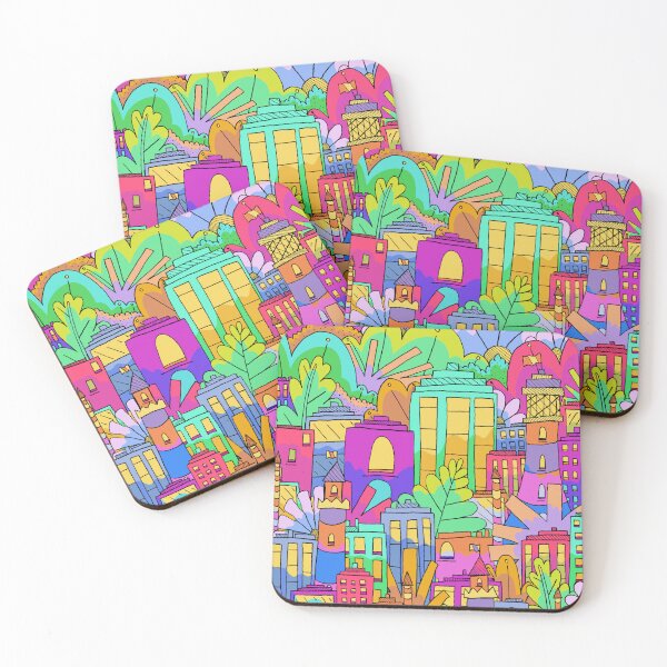 Item preview, Spring night city designed and sold by Swadeillustrations.