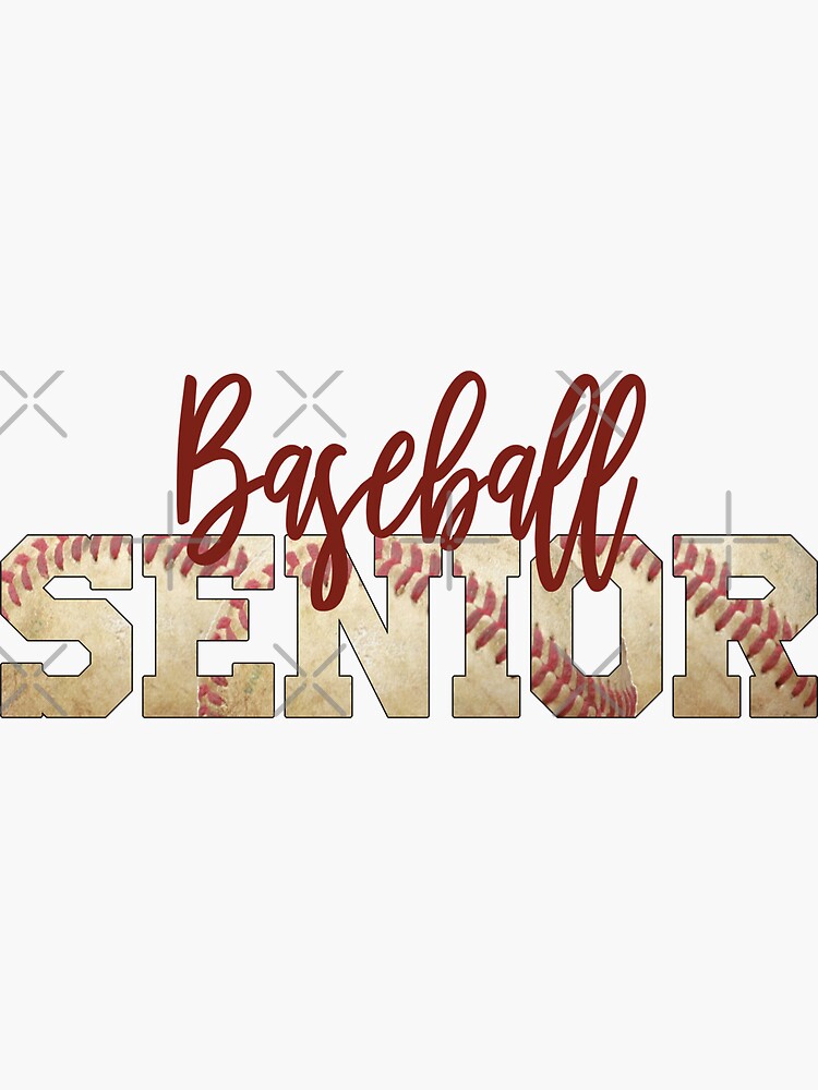 "Baseball Senior" Sticker by Melchild71 | Redbubble