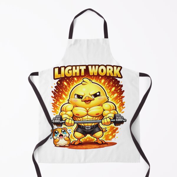 Artikelvorschau, Lustiges Fitness-T-Shirt mit leichtem Gewicht – Niedliches, starkes Küken-Workout-Meme entworfen und verkauft von les3cerises.