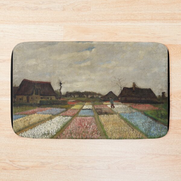 Item preview, Flower Beds in Holland by Vincent van Gogh: Rustic Countryside Fine Art Print designed and sold by artofuniverse.