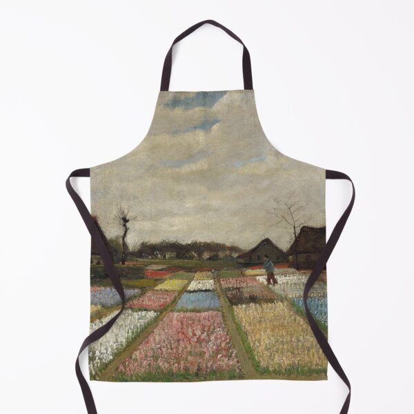 Item preview, Flower Beds in Holland by Vincent van Gogh: Rustic Countryside Fine Art Print designed and sold by artofuniverse.