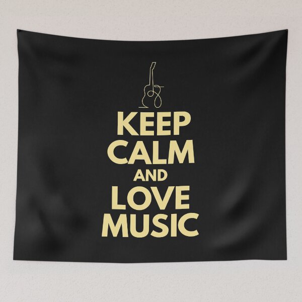 Item preview, Keep Calm And Love Music designed and sold by Joyful-Pixel.
