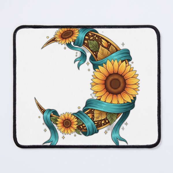 Item preview, Golden Sunflower Crescent Crest designed and sold by pumsquare.