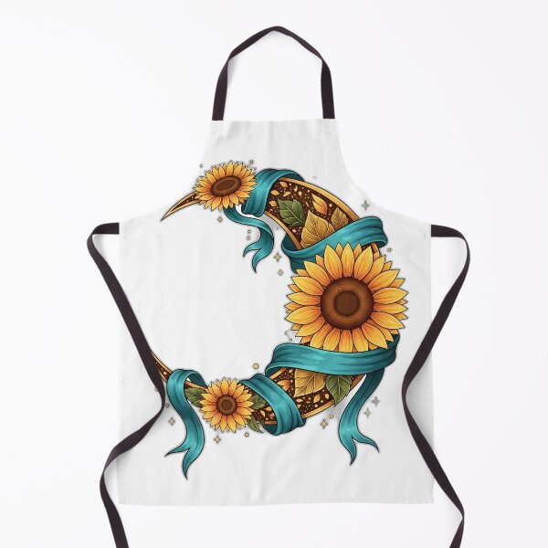 Item preview, Golden Sunflower Crescent Crest designed and sold by pumsquare.