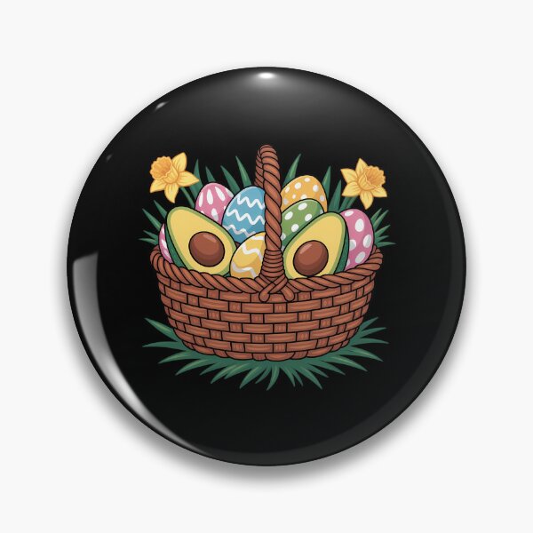 Item preview, Avocado Easter Basket Egg Easter Day designed and sold by FaithAbbott.