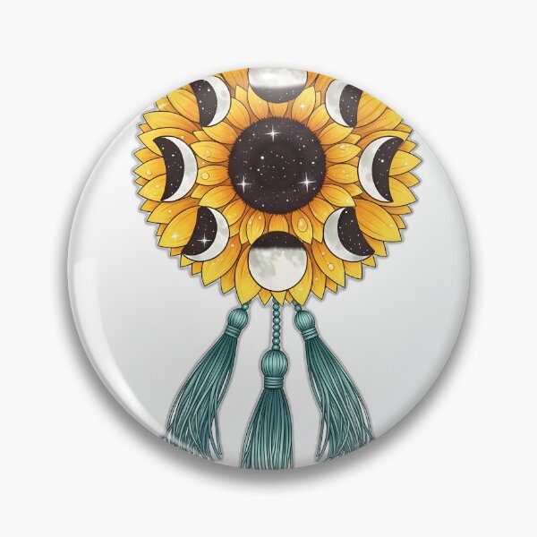 Item preview, Sunflower Moon Phase Seal designed and sold by pumsquare.