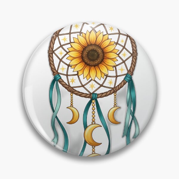 Item preview, Sunflower Dreamcatcher Moon Charms designed and sold by pumsquare.