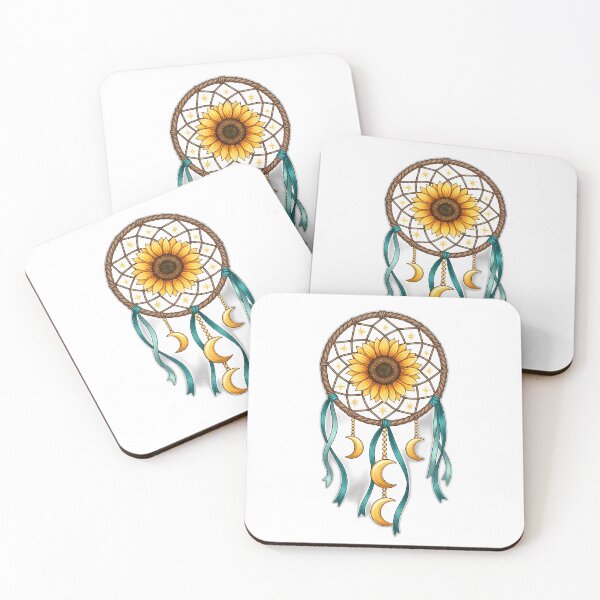 Item preview, Sunflower Dreamcatcher Moon Charms designed and sold by pumsquare.