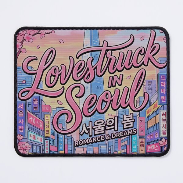 Item preview, XO Kitty Lovestruck In Seoul Romance Dreams Cherry Blossom City Skyline Korean designed and sold by graphixpolash.