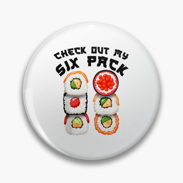 Item preview, Check Out My Six Pack Sushi Funny Food designed and sold by eliramaison.