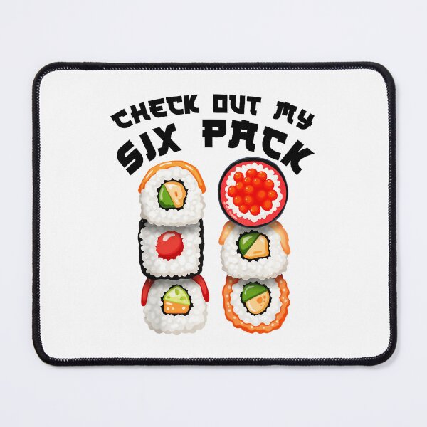Item preview, Check Out My Six Pack Sushi Funny Food designed and sold by eliramaison.