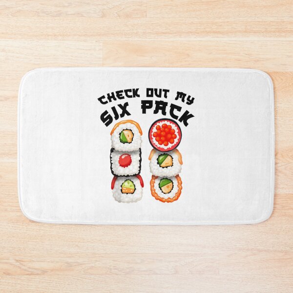 Item preview, Check Out My Six Pack Sushi Funny Food designed and sold by eliramaison.