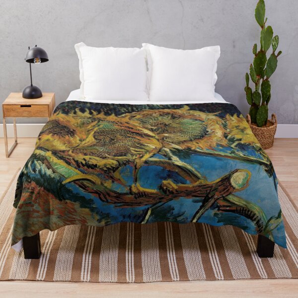 Item preview, Four Sunflowers Gone to Seed by Vincent van Gogh: Post Impressionist Poster designed and sold by artofuniverse.