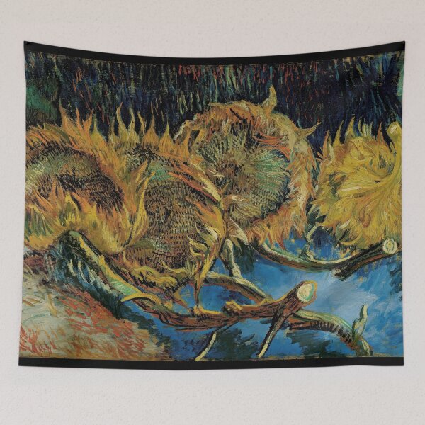 Item preview, Four Sunflowers Gone to Seed by Vincent van Gogh: Post Impressionist Poster designed and sold by artofuniverse.