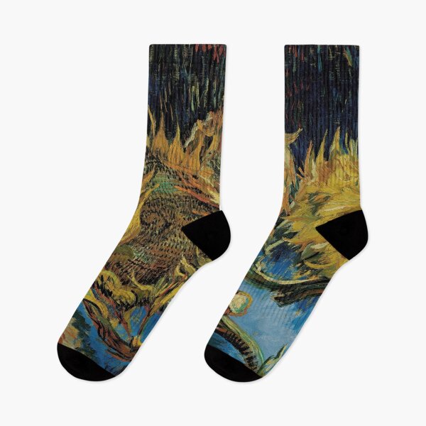 Item preview, Four Sunflowers Gone to Seed by Vincent van Gogh: Post Impressionist Poster designed and sold by artofuniverse.