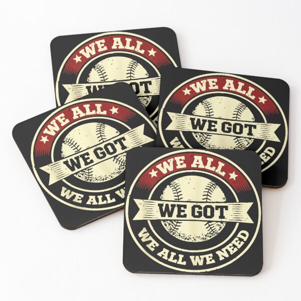 Item preview, We All We Got Baseball Team Motto Vintage Style designed and sold by miaa-artistshop.