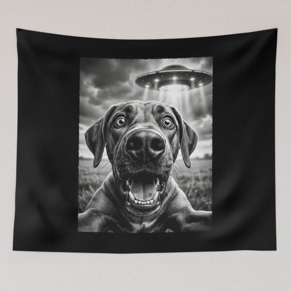 Item preview, Vintage Rhodesian Ridgeback UFO Alien Dog Mom Dad Lover designed and sold by TerryConnells.