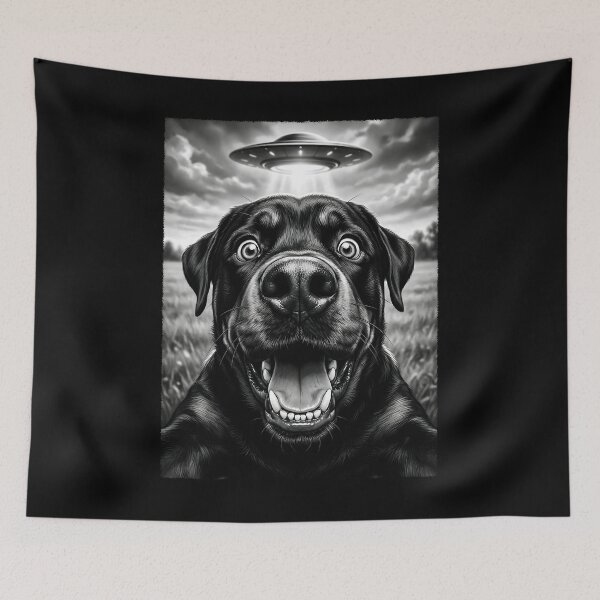 Item preview, Vintage Rottweiler UFO Alien Dog Mom Dad Lover designed and sold by TerryConnells.